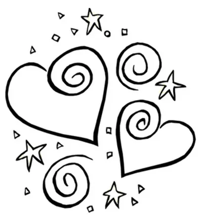 Corazon I love you para colorear,Dibujo de san valentin de los ...