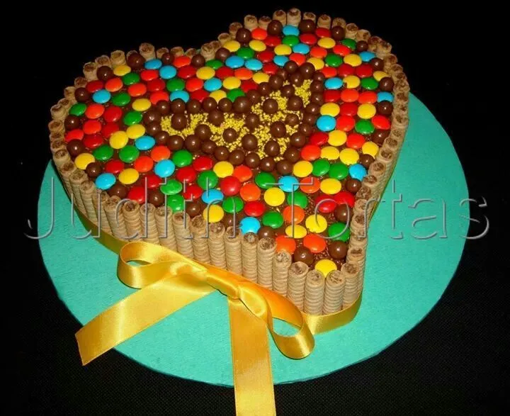 Torta de corazon decorada con pirulin - Imagui Torta de corazon decorada con pirulin - Imagui
