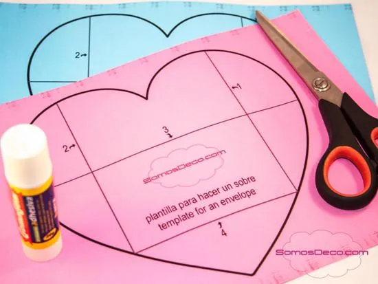 Cómo hacer un sobre con un corazón (plantilla imprimible) - Paperblog Cómo hacer un sobre con un corazón (plantilla imprimible) - Paperblog