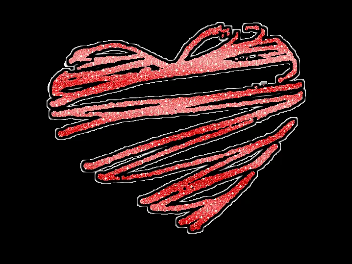 Corazon rojo glitter png by Heilin-456 on DeviantArt