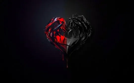 Corazón Rojo y Negro - Fondos de Pantalla. Imágenes y Fotos ... Corazón Rojo y Negro - Fondos de Pantalla. Imágenes y Fotos ...