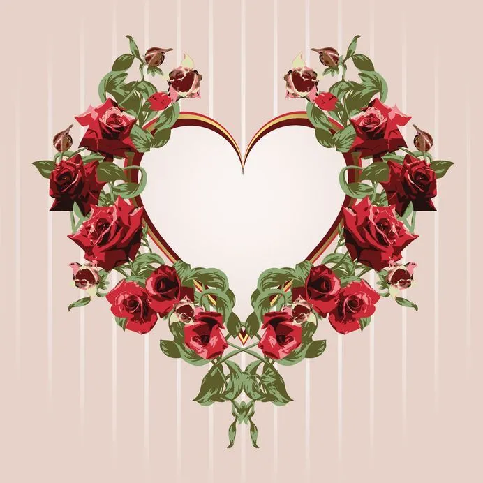Corazón con rosas rojas para el Día del Amor y la Amistad | Banco ... Corazón con rosas rojas para el Día del Amor y la Amistad | Banco ...