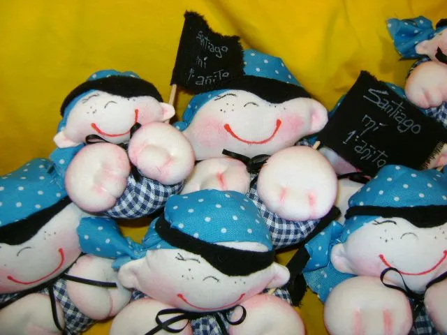 Corazon de tela: SOUVENIRS PARA EL PRIMER AÑITO Corazon de tela: SOUVENIRS PARA EL PRIMER AÑITO