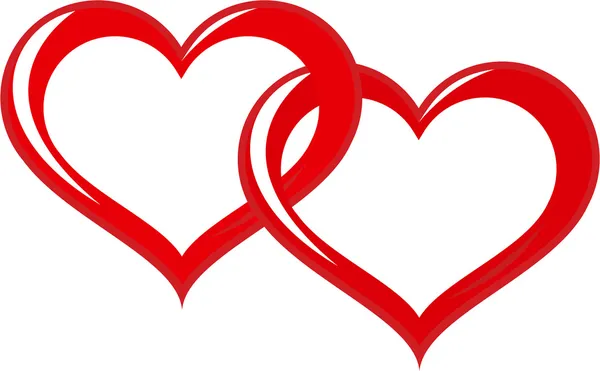 dos corazones enlazados — Vector stock © buravtsoff #1877011 dos corazones enlazados — Vector stock © buravtsoff #1877011