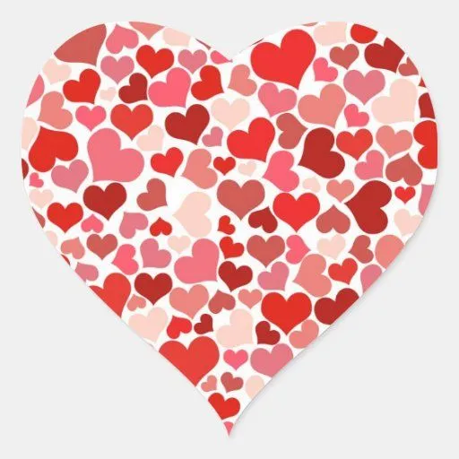 Corazones lindos pegatina en forma de corazón | Zazzle Corazones lindos pegatina en forma de corazón | Zazzle