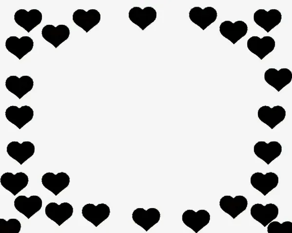 Corazones negro sobre blanco — Foto stock © gortan #4792238