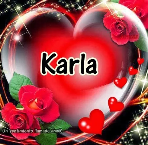 Corazones con nombres de karla - Imagui