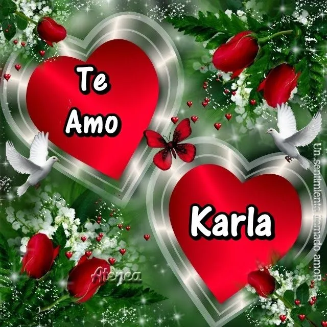 Corazones con nombres de karla - Imagui