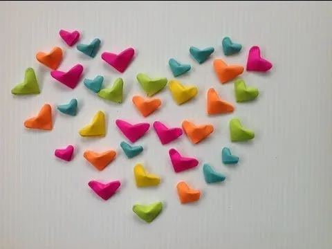 Corazones de papel inflados paso a paso - Imagui Corazones de papel inflados paso a paso - Imagui
