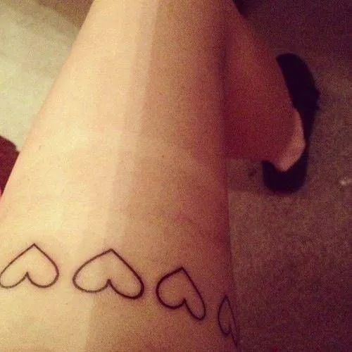 Corazones | Pequeños Tatuajes | Pierna | Día del niño | Pinterest ... Corazones | Pequeños Tatuajes | Pierna | Día del niño | Pinterest ...