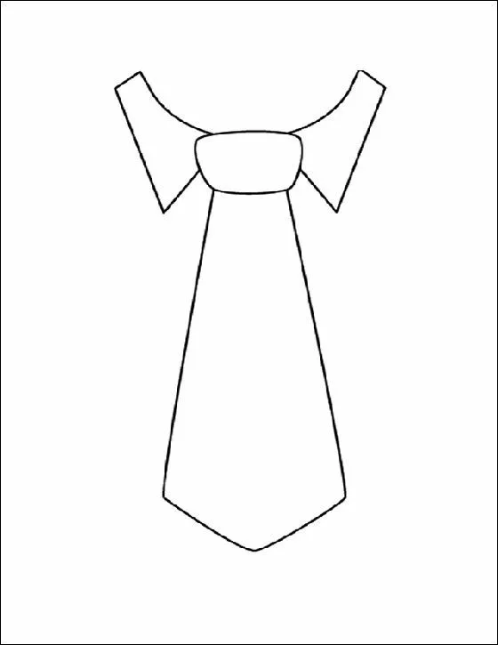 Corbata dibujo para colorear | Dibujos para colorear | Dibujos ...