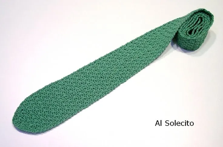 Corbata de ganchillo. Crochet. | Corbatas de hombre-crochet ...