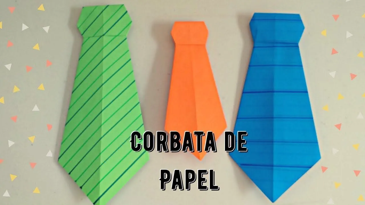 Como hacer una corbata de papel - Origami - YouTube Como hacer una corbata de papel - Origami - YouTube