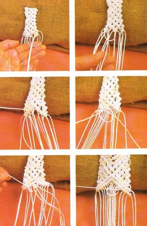 Corbata de seda y fantasía en Macrame | ARTESANIAS CHACO / MACRAME Corbata de seda y fantasía en Macrame | ARTESANIAS CHACO / MACRAME