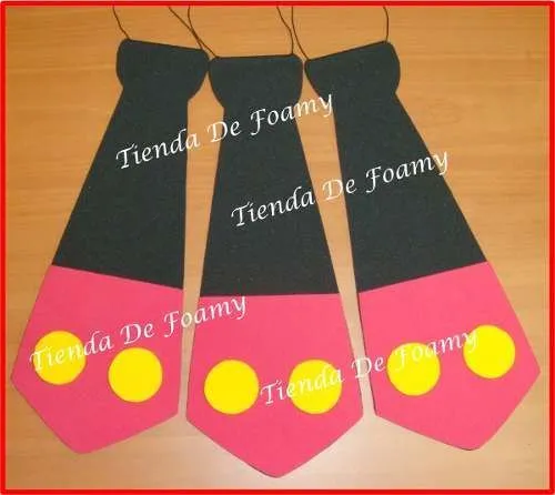 Corbatas De Foami Mickey Mouse Fiestas Infantiles Hora Loca ...