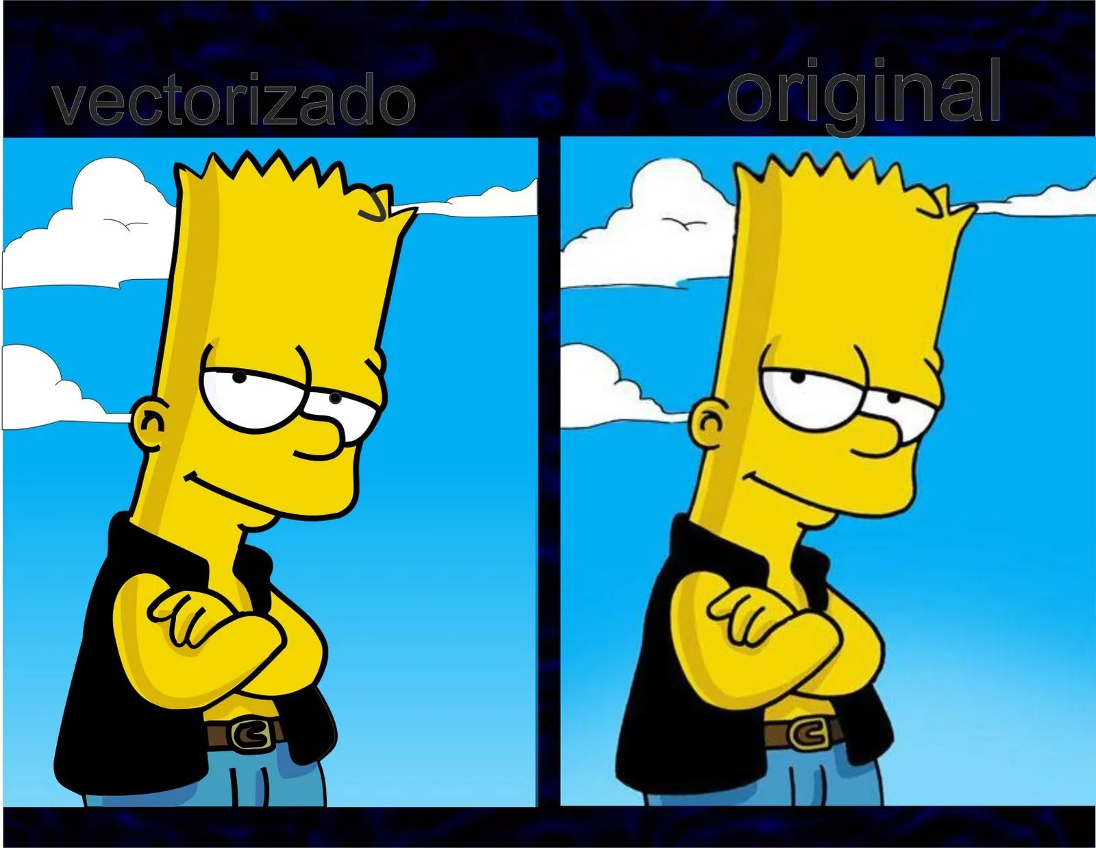Corel Draw: Vectorizacion -bart simpson