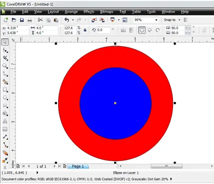 CorelDRAW Tutorials - Captain America's Shield Vector ~ DENIZIGNKO