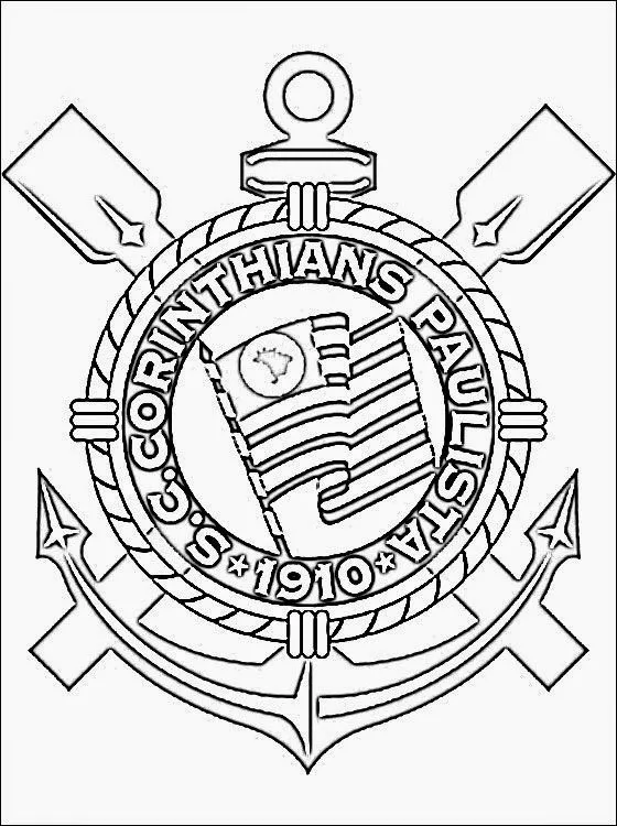 Corinthians Futebol Clube | Desenhos para colorir Corinthians Futebol Clube | Desenhos para colorir