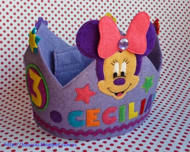 Corona de fieltro de Minnie. | Fieltro | Pinterest Corona de fieltro de Minnie. | Fieltro | Pinterest