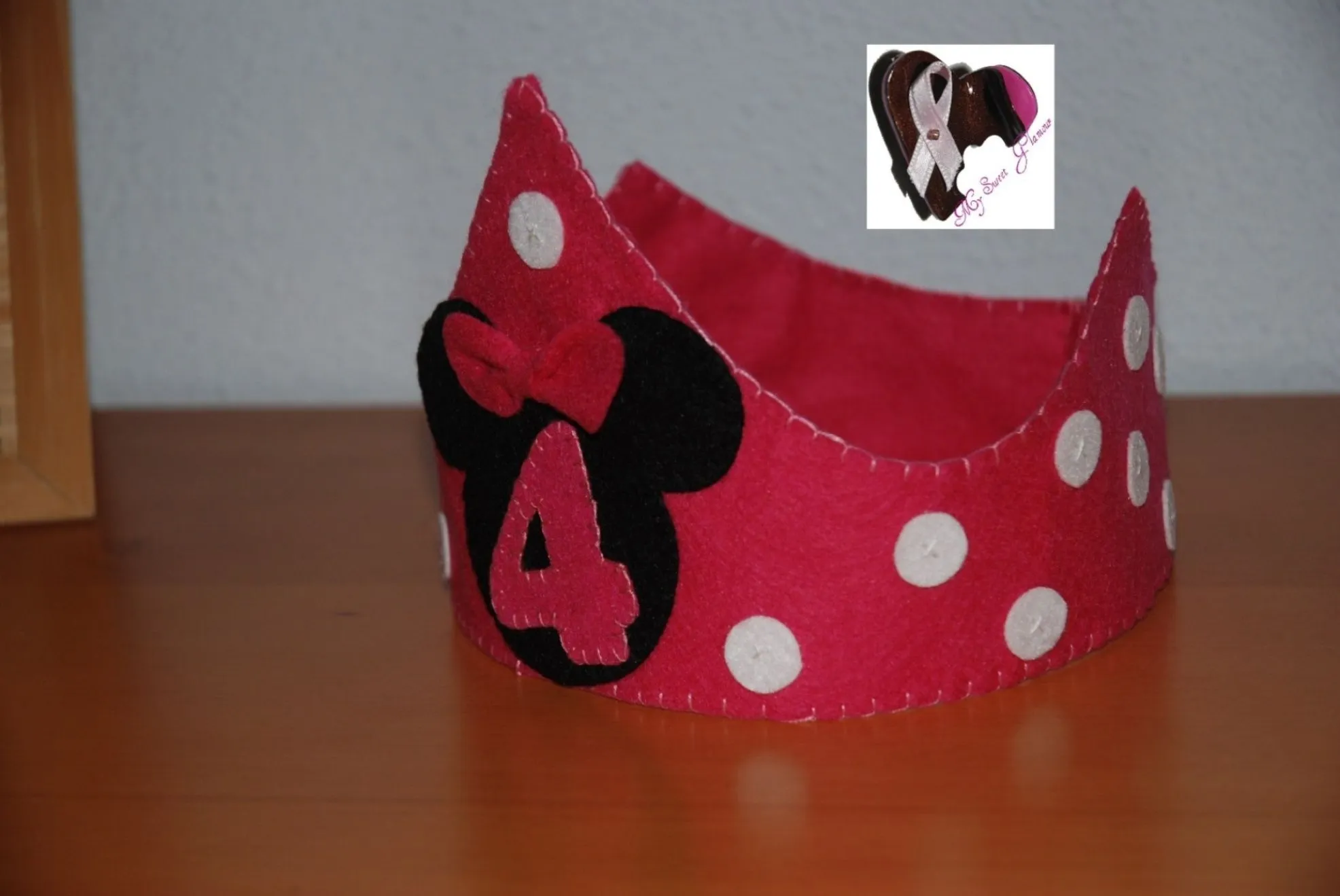 CORONA DE FIELTRO MINNIE | My Sweet Glamour CORONA DE FIELTRO MINNIE | My Sweet Glamour