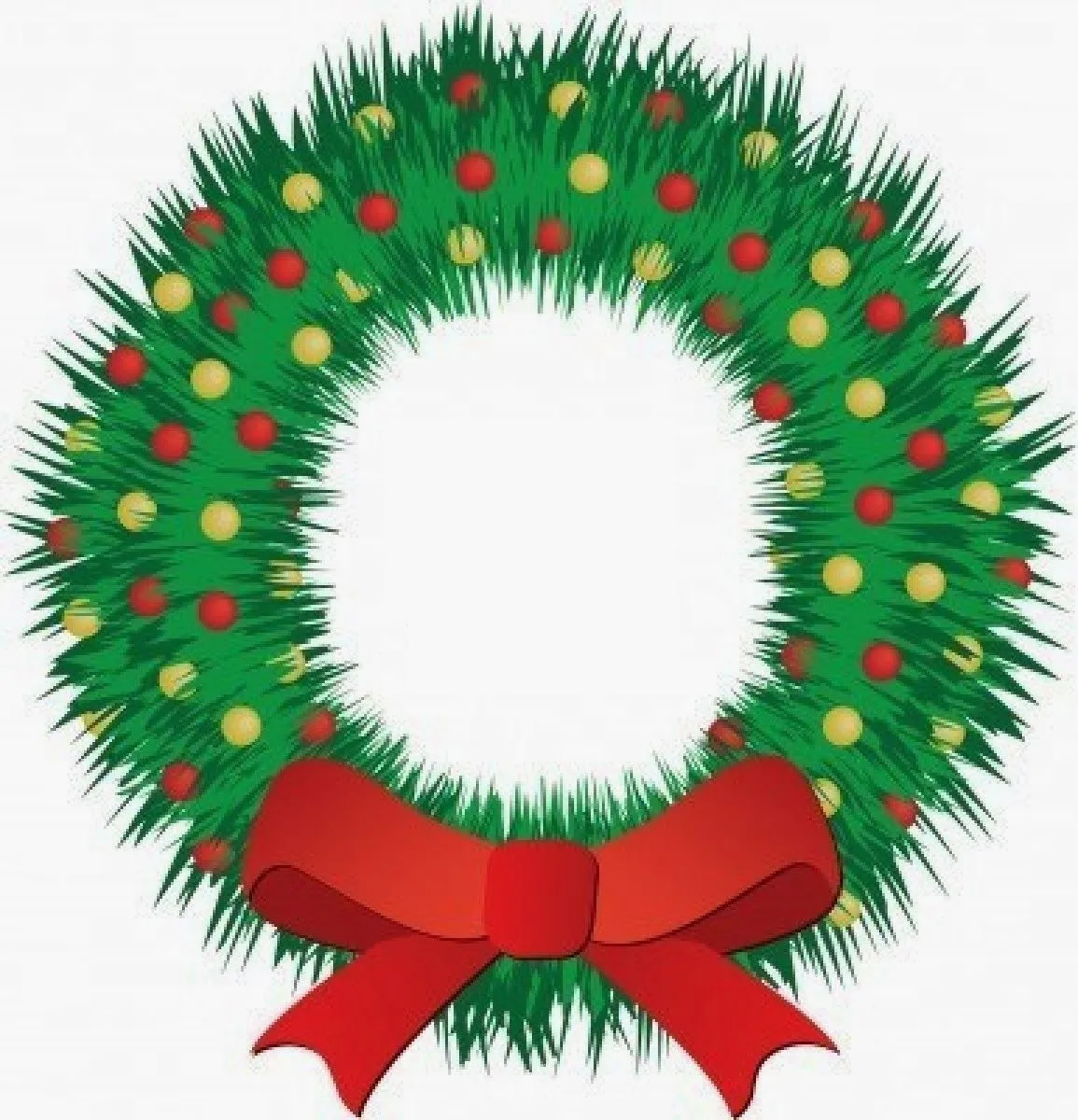 Corona de Navidad en dibujos