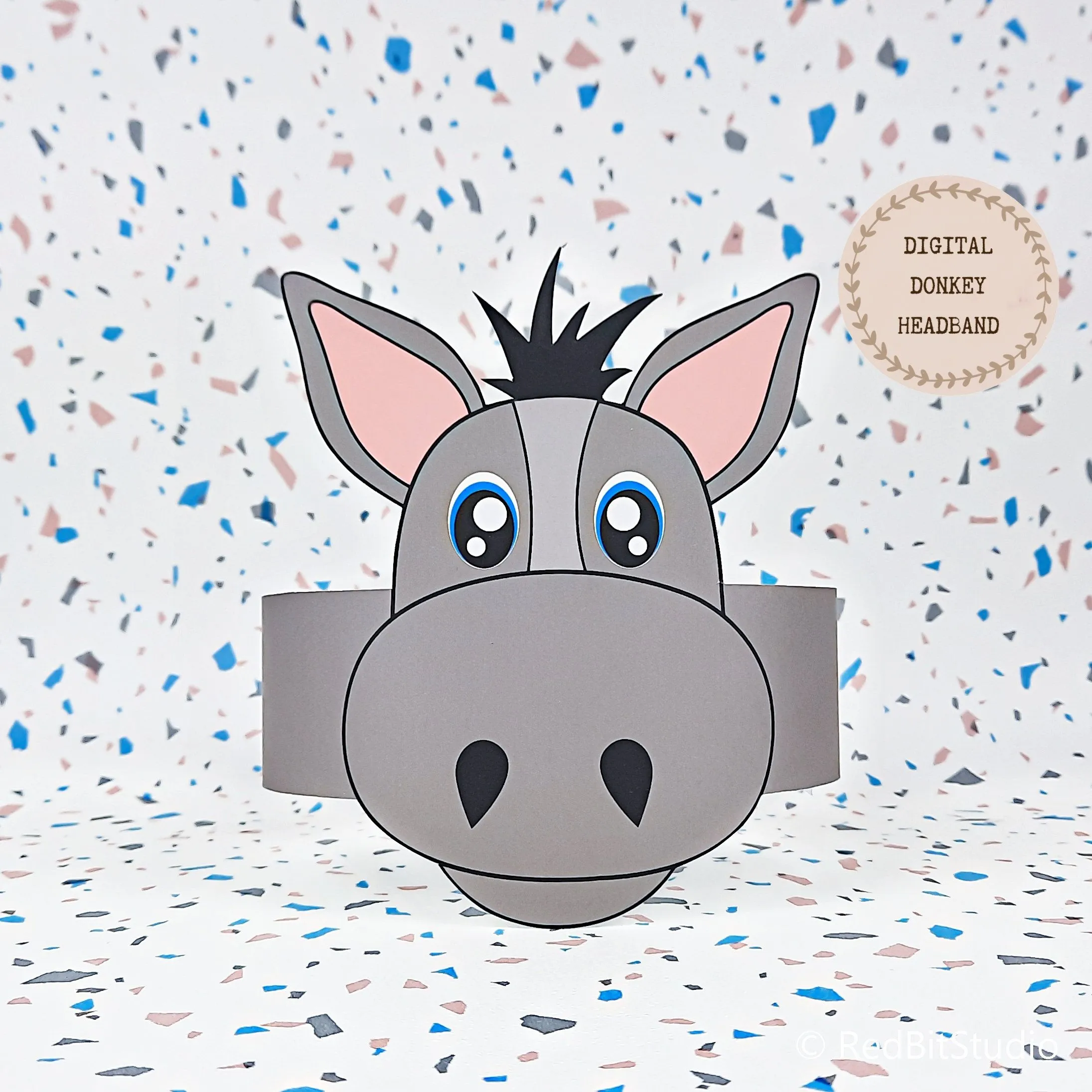 Corona de papel de burro sombrero de papel de animales para - Etsy México Corona de papel de burro sombrero de papel de animales para - Etsy México
