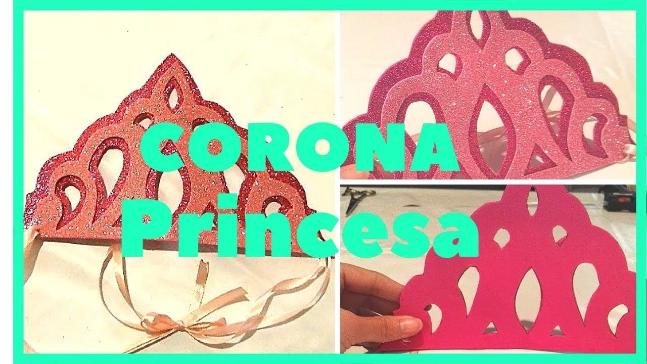 como hacer una corona de princesa para cumpleaños o tiara de princesa - YouTube como hacer una corona de princesa para cumpleaños o tiara de princesa - YouTube