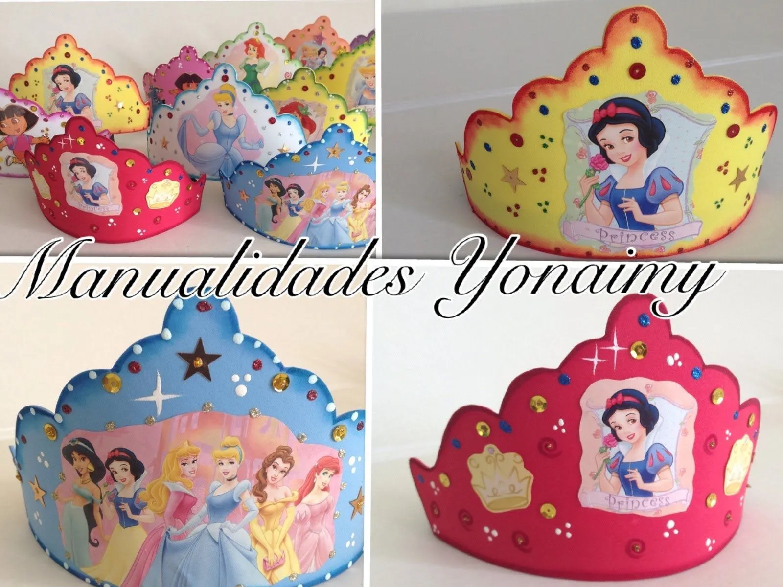 Corona de princesa de Disney en goma eva - Manualidades en Goma Eva y Foami Corona de princesa de Disney en goma eva - Manualidades en Goma Eva y Foami