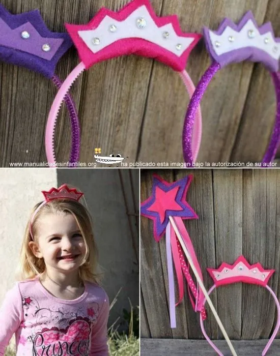Cómo hacer una corona de princesa: http://www ... Cómo hacer una corona de princesa: http://www ...