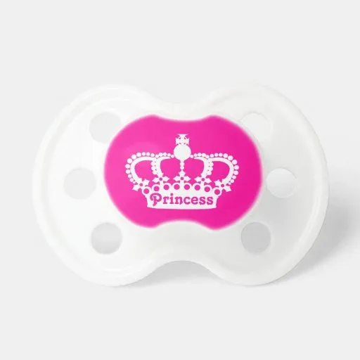 Corona de la princesa de las rosas fuertes chupetes de bebé | Zazzle