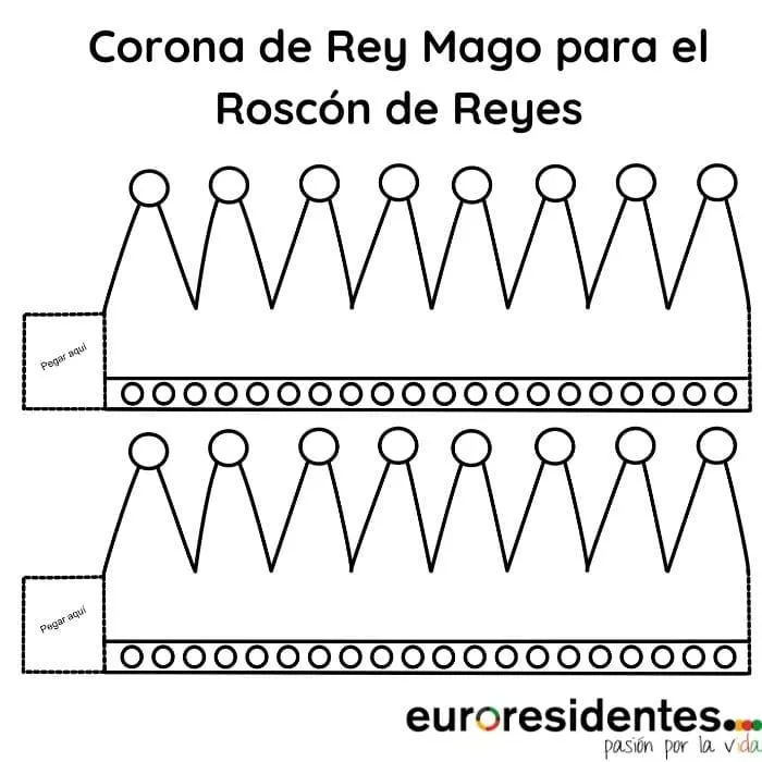 Corona Rey Mago para el Roscón de Reyes