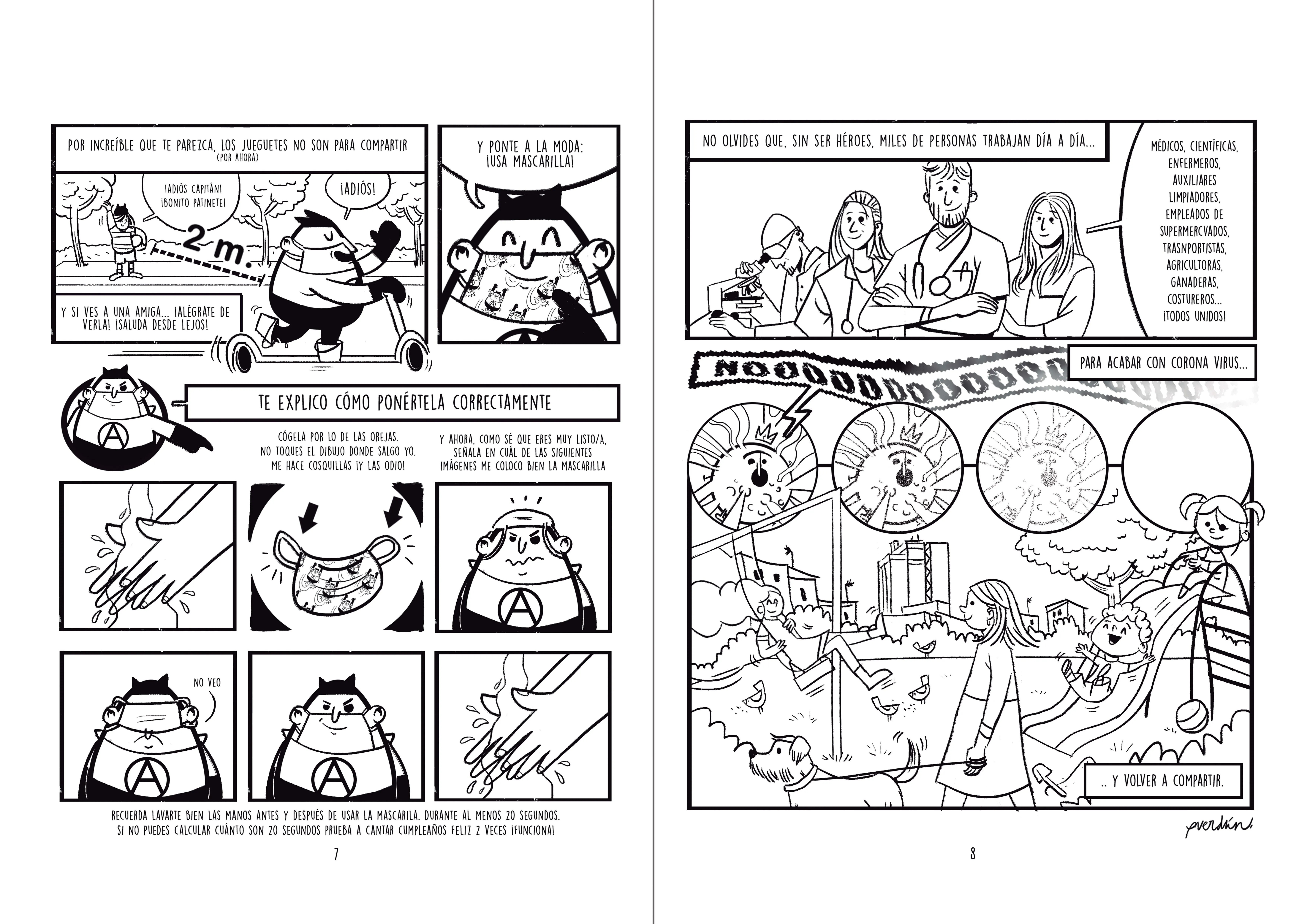 CORONA VIRUS. Una historieta para leer, reír y colorear. | Domestika CORONA VIRUS. Una historieta para leer, reír y colorear. | Domestika