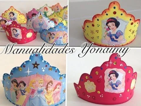 CORONAS DE FOAMY O GOMA EVA PARA FIESTAS DE NIÑAS - YouTube