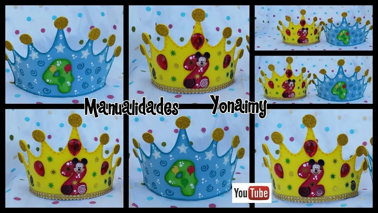 CORONAS PARA NIÑO EN FOAMY O GOMA EVA . FOAM CHILDREN CROWNS - YouTube CORONAS PARA NIÑO EN FOAMY O GOMA EVA . FOAM CHILDREN CROWNS - YouTube