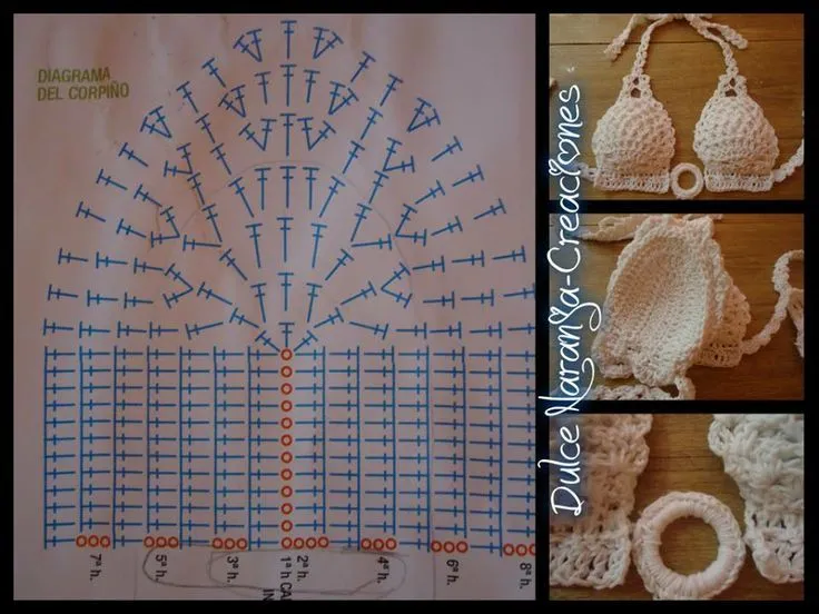 corpiño tejido en crochet con tasa soft | Patrones de Crochet ... corpiño tejido en crochet con tasa soft | Patrones de Crochet ...