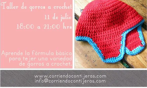 Taller de gorros a crochet | Corriendo con Tijeras