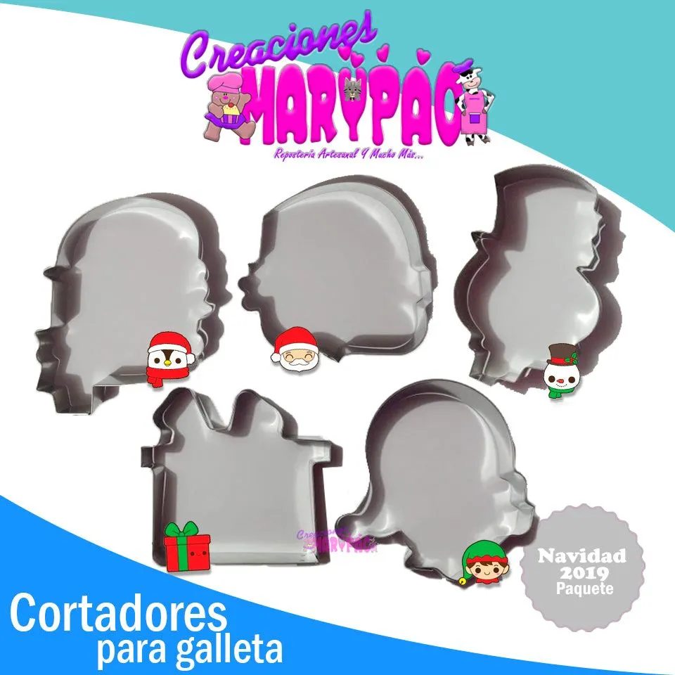 Cortadores Galletas Navidad 2019 – Creaciones Marypao