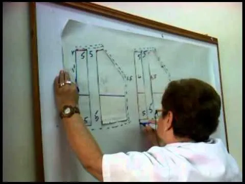 como cortar la blusa tipica niña 4 | Youtube