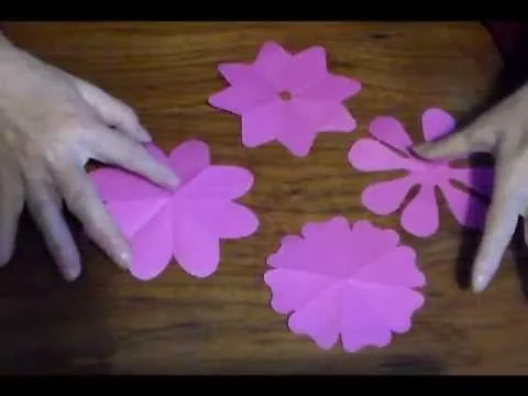 Como cortar flores de 8 pétalos - How to cut 8 petals flowers ... Como cortar flores de 8 pétalos - How to cut 8 petals flowers ...