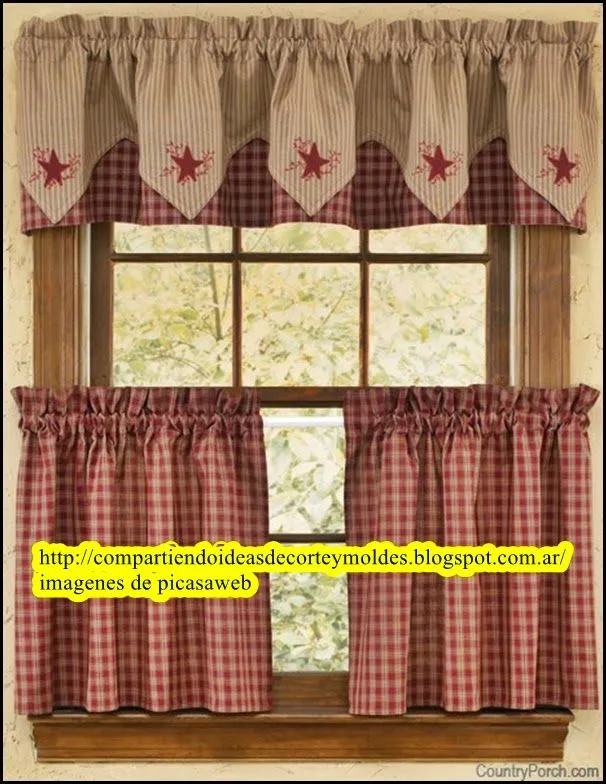 CORTE Y CONFECCIÓN: CORTINAS PARA LA COCINA CORTE Y CONFECCIÓN: CORTINAS PARA LA COCINA