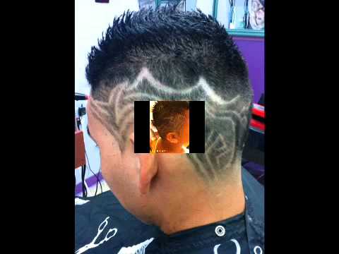 Cortes de cabello y diseños - YouTube