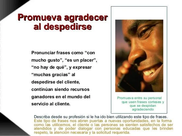 La cortesia en la atencion al cliente