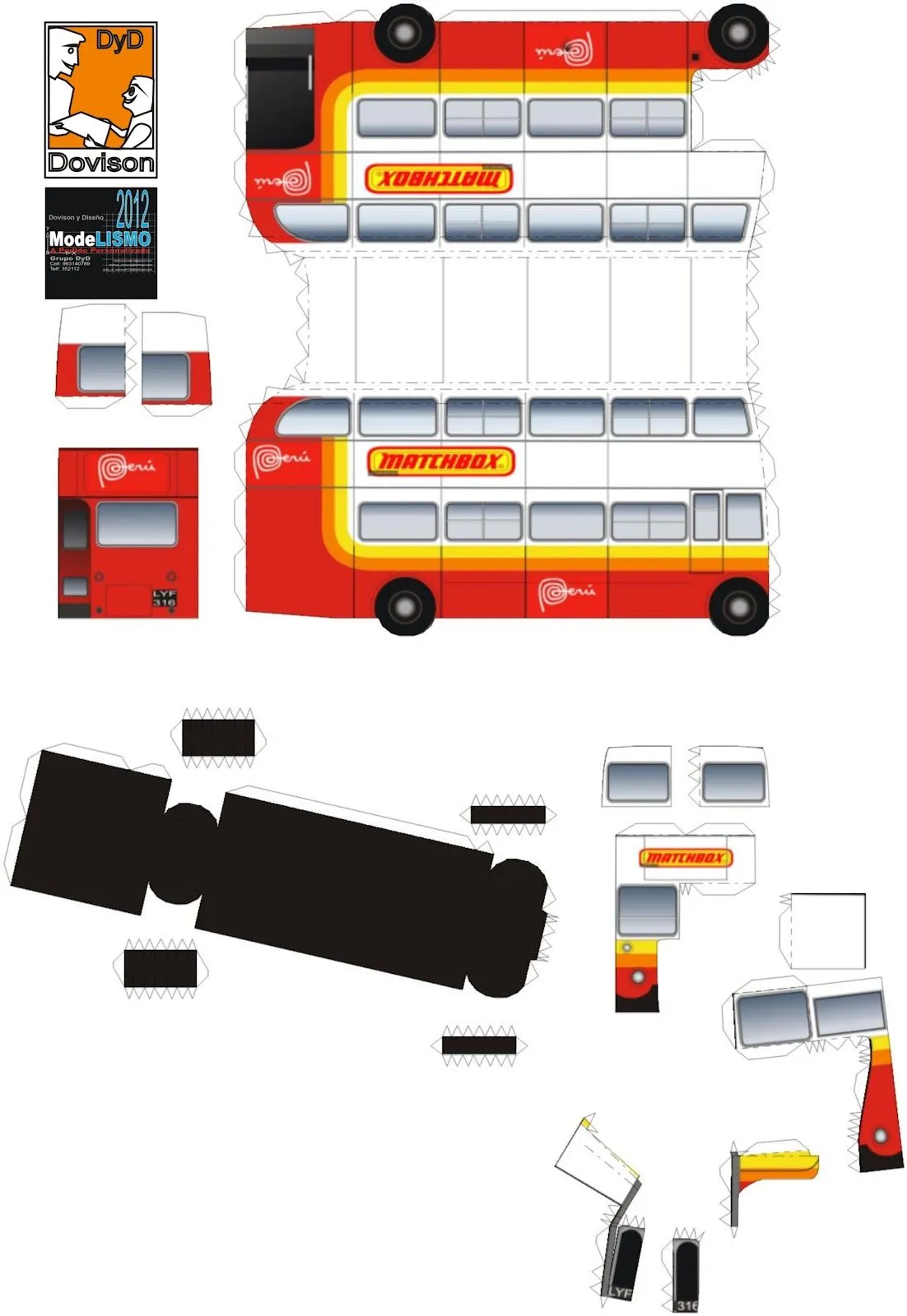 Cortesia de Modelismo Dovison una maqueta libre para armar Bus ... Cortesia de Modelismo Dovison una maqueta libre para armar Bus ...