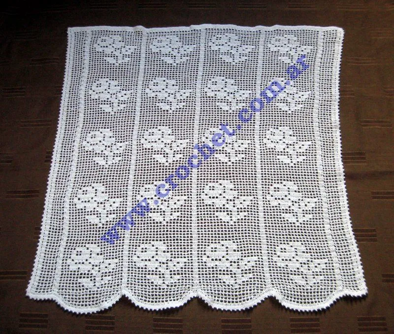 Cortina Blanca a crochet