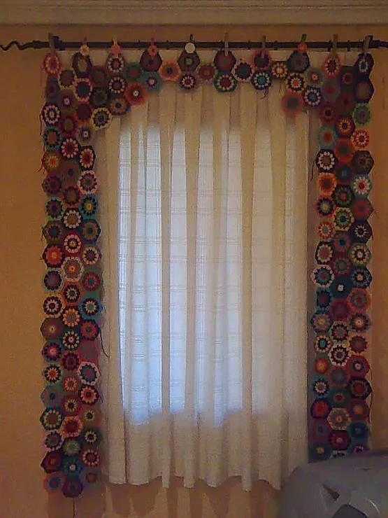 cortina de hexágonos de colores | Modelos de cortinas | Pinterest cortina de hexágonos de colores | Modelos de cortinas | Pinterest