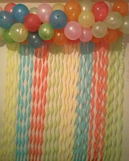 Cortina de papel crepom | Chá de Panela | Pinterest Cortina de papel crepom | Chá de Panela | Pinterest
