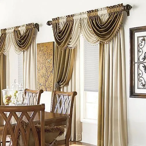Imagen Cortina con cenefa de onda entrelazada - grupos. | Cortinas ... Imagen Cortina con cenefa de onda entrelazada - grupos. | Cortinas ...