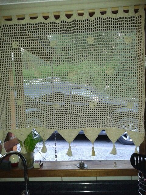 Cortinas de cocina. on Pinterest | Kitchen Curtains, Cortinas ...