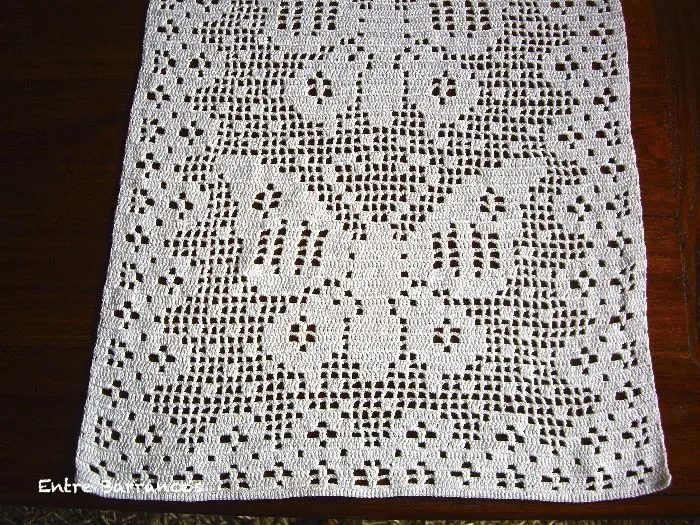 Entre Barrancos (MANUALIDADES): Cortina de ganchillo (crochet) de ... Entre Barrancos (MANUALIDADES): Cortina de ganchillo (crochet) de ...