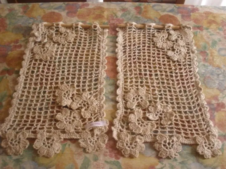 Cortinas a crochet on Pinterest | 23 Pins